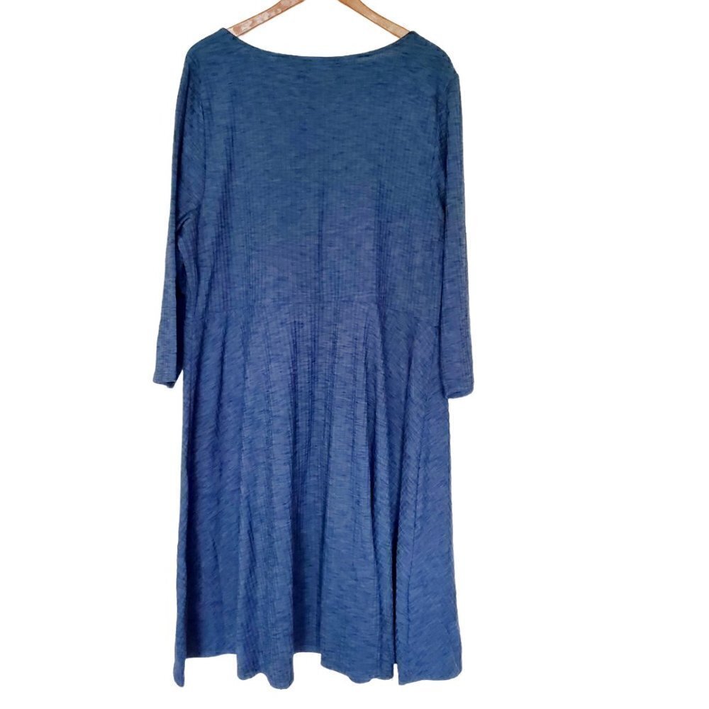 Torrid Plus Size Boho Wrap Midi Dress – Size 3 (3X) | Green Tie Waist Flowy - Picture 3 of 7